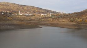 Çankırı'da Güldürcek Barajı'nda Su Seviyesi Düşüşte