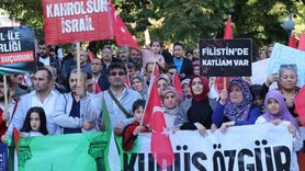 Çankırı'da Küresel Sumud Filosu'na Destek Gösterisi Düzenlendi