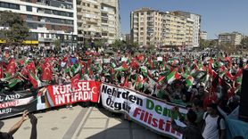 Elazığ'da Gazze'ye Destek Yürüyüşü Düzenlendi