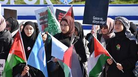 Erzurum'da 100 Haftadır Gazze İçin Destek Yürüyüşleri Devam Ediyor