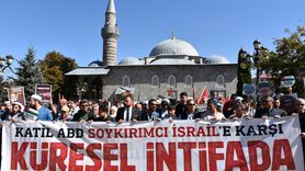 Erzurum'da Gazze İçin Yürüyüş Düzenlendi