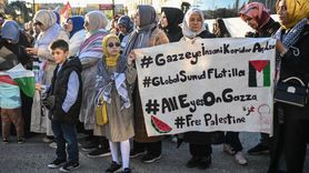 İsrail'in Gazze Saldırıları Protesto Edildi