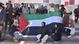 Karaman'da Üniversite Öğrencileri Filistin İçin Yürüdü