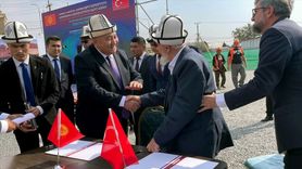 Kırgızistan'da İmam Serahsi Eğitim Kompleksi'nin Temel Atma Töreni