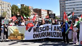 Kırıkkale'de Gazze'ye Destek Gösterisi