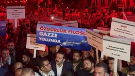 Konya'da Gazze İçin Protesto Yürüyüşü Düzenlendi