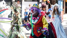 Mersin'de 7. Uluslararası Kushimoto Sokak Sanatçıları Festivali