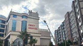 Pendik'te Hastane Çatısında Yangın