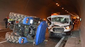 Samsun'da Tünel İçinde Trafik Kazası: 2 Yaralı