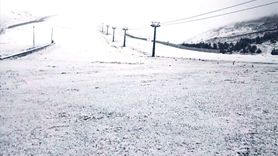 Samsun'un Akdağ'ında Mevsimin İlk Karı Düştü