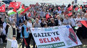 Sinop'ta Filistin'e Destek Yürüyüşü Düzenlendi