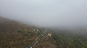 Tekirdağ'da Ganos Dağı'nda Yoğun Sis Görüntüleri