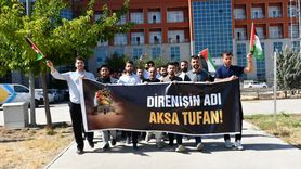 Üniversite Öğrencilerinden Gazze Protestosu