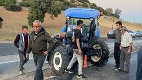 Uşak'ta Traktörle Çarpışan Otomobilde İki Kişi Yaralandı