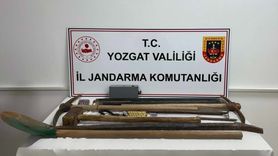 Yozgat'ta İzinsiz Kazı Yapan 5 Şüpheli Yakalandı