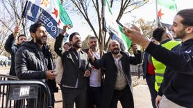 ABD’deki Suriyeliler Lafayette Park’ta Ahmed eş-Şara’yı karşıladı