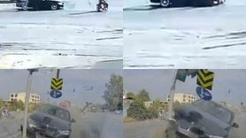 Adana'da kırmızı ışıkta çarpışma: Motosiklet sürücüsü ağır yaralandı