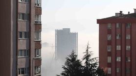 Ankara'nın Çankaya yüksek kesimlerinde yoğun sis