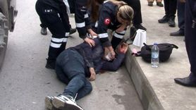 Bahçelievler'de hafriyat kamyonu yayaya çarptı