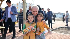 Başkan Kocagöz Şelale Mahallesi’ndeki 5 bin 661 metrekarelik yeni parkı inceledi