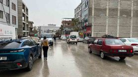 Besni'de sabah saatlerinde etkili sağanak yağış