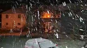 Bolu'da gece yüksek kesimlerde kar yağışı