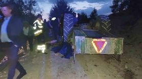 Bucak'ta traktör devrildi: 1 ölü, 1 yaralı