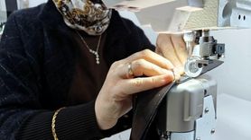Bünyan'da kadınlar ayakkabı saya üretimini üstlendi