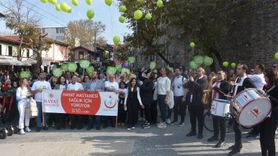 Bursa'da sağlık çalışanlarının 7’inci Diyabet Yürüyüşü