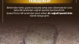 Bursa Kestane Şekeri ve İpsala Pirinci'nin AB tesciliyle tescilli ürün sayısı 42'ye ulaştı