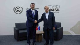 Cevdet Yılmaz, Guterres ile Belem'de Görüştü