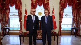 Cumhurbaşkanı Erdoğan, TBMM Başkanı Kurtulmuş’u Dolmabahçe Ofisi’nde Kabul Etti