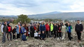 Demirci'de 2 bin fidan toprakla buluştu