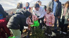 Düzce’de 43 bin 563 fidan Yeşilyayla’da toprakla buluştu