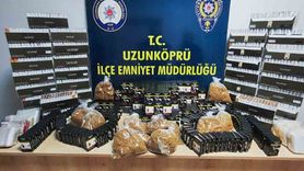 Edirne Uzunköprü’de 17 bin 500 doldurulmuş makaron ele geçirildi