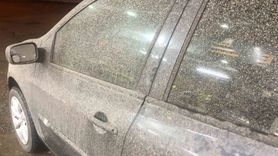 Elazığ'da toz taşınımı ve sağanak birleşince çamur yağdı