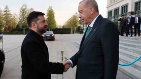 Erdoğan, Zelenskiy ile Cumhurbaşkanlığı Külliyesi'nde Görüştü