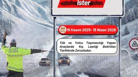 Erzurum'da ticari araçlarda kış lastiği zorunlu