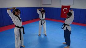 Gaziantep’te tekvandocu baba ve üç kızı milli oldu