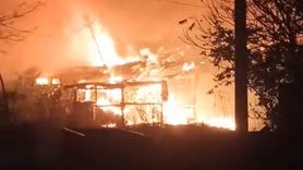 Hayrabolu'da kullanılmayan iş yerinde yangın söndürüldü