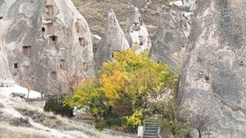 Kapadokya'da Sonbahar Renkleri Drone ile Görüntülendi