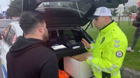 Kapaklı’da emniyet şeridi ihlali: sürücülere 9 bin 267 lira ceza