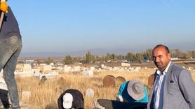 Kars Kayaköprü'de muhtar bin çam fidanını toprakla buluşturdu