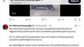 Kasapoğlu'ndan Sırp taraftarların ırkçı pankartına tepki