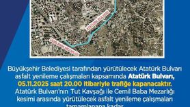 Kayseri'de Asfalt Yenileme Çalışmaları İçin Alternatif Yol Uyarısı