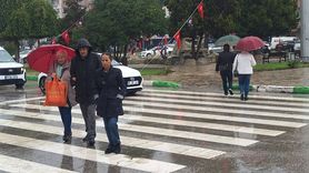 Kırklareli'nde Sağanak Yağış Etkili