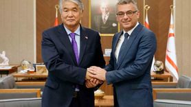 KKTC Cumhurbaşkanı Erhürman, TÜRKSOY Genel Sekreteri Sultan Raev'i Kabul Etti