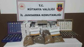 Kütahya Pazarlar'da kaçak tütün operasyonu