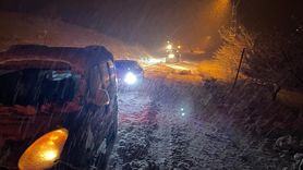 Malatya kırsalında kar yağışı ulaşımı aksattı