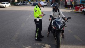 Manisa'da Motosiklet ve Film Cam Denetimi